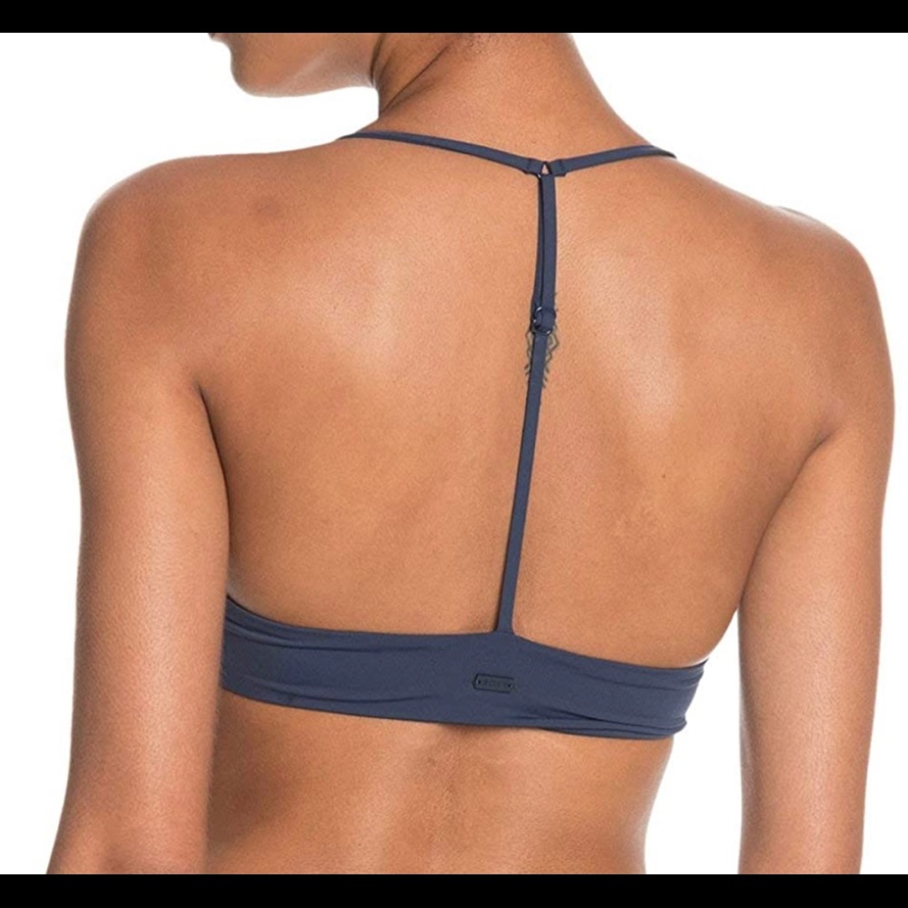 Roxy Solid Beach Classics Fixed Tri Swim Top - image 3